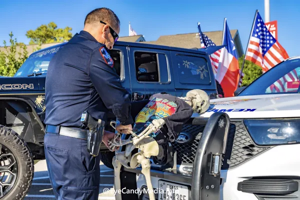 Kemah Police Skeleton Arrest