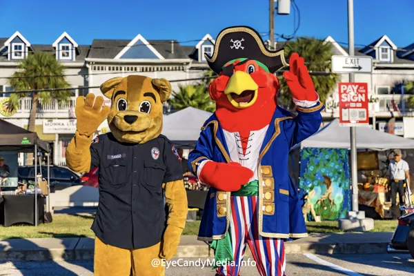 Tango & Pirate Parrot Mascots