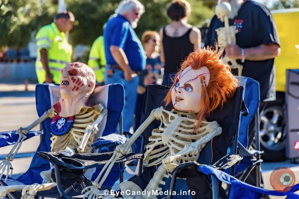 Freddy & Chucky Skeleton Lawn Chairs