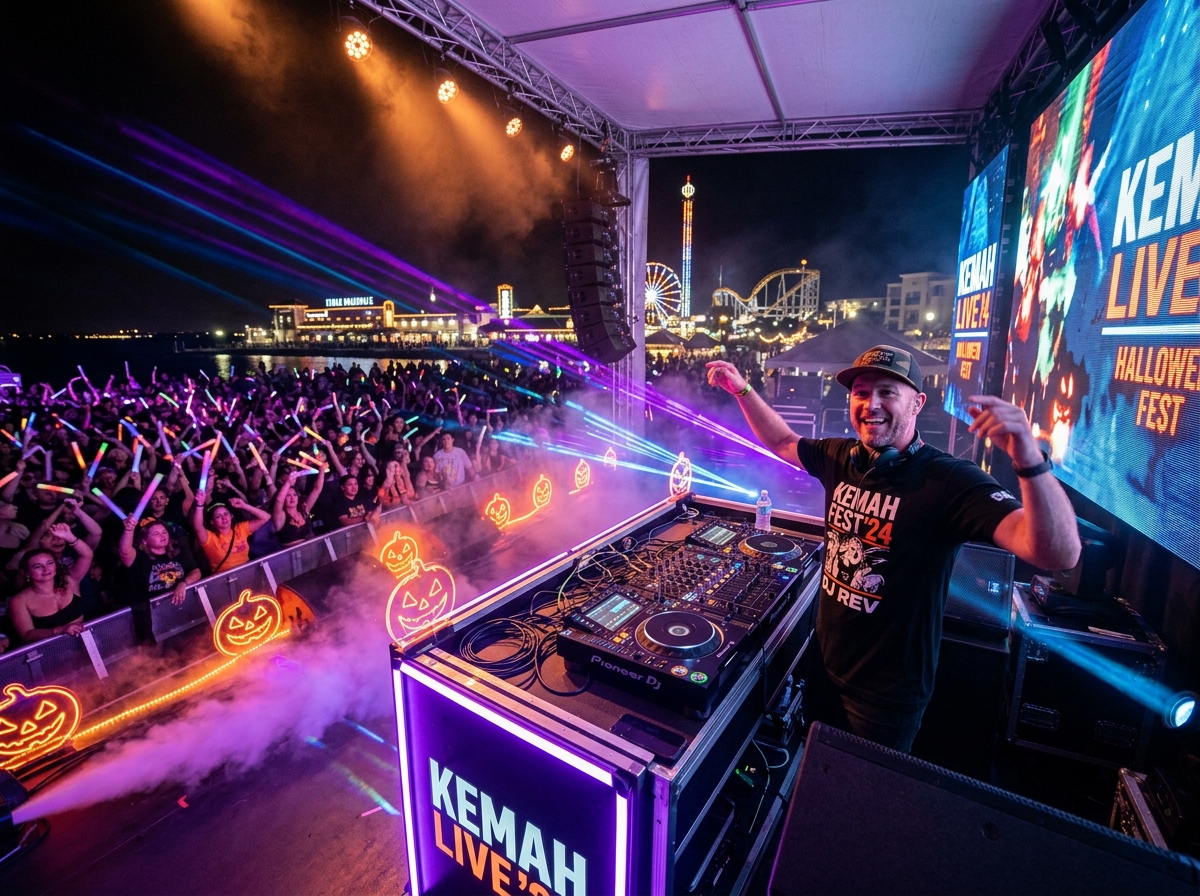 Live Main Stage DJ on Kemah Waterfront